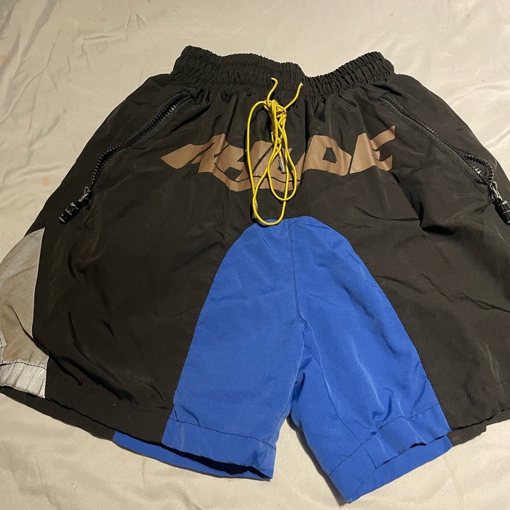 Men's Rhude Black and Blue Shorts